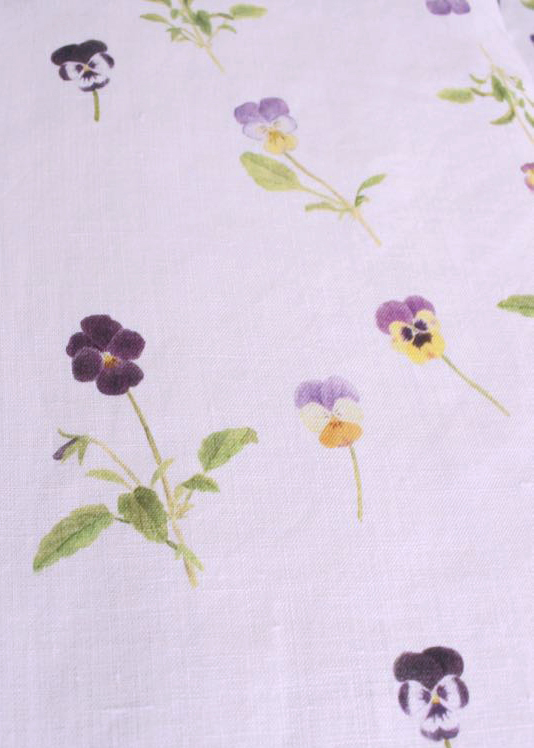 LINNETリネンプリント ビオラ